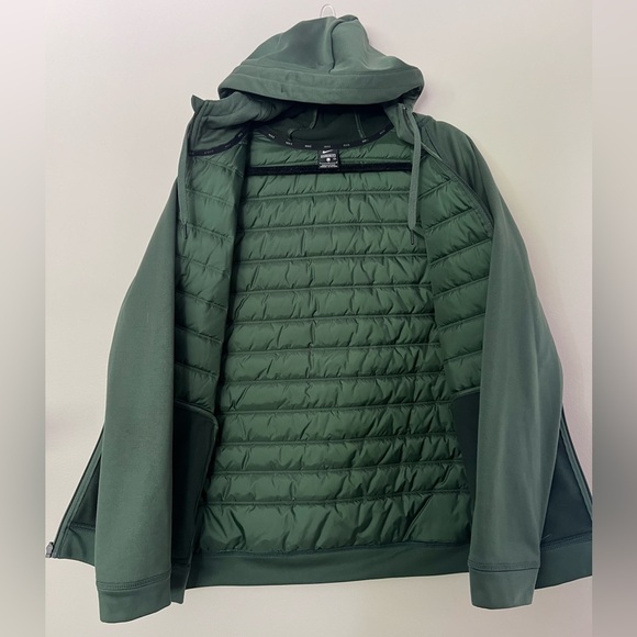 Men’s Nike Puffer Jacket - Green, Hood, Size L - Picture 3 of 5